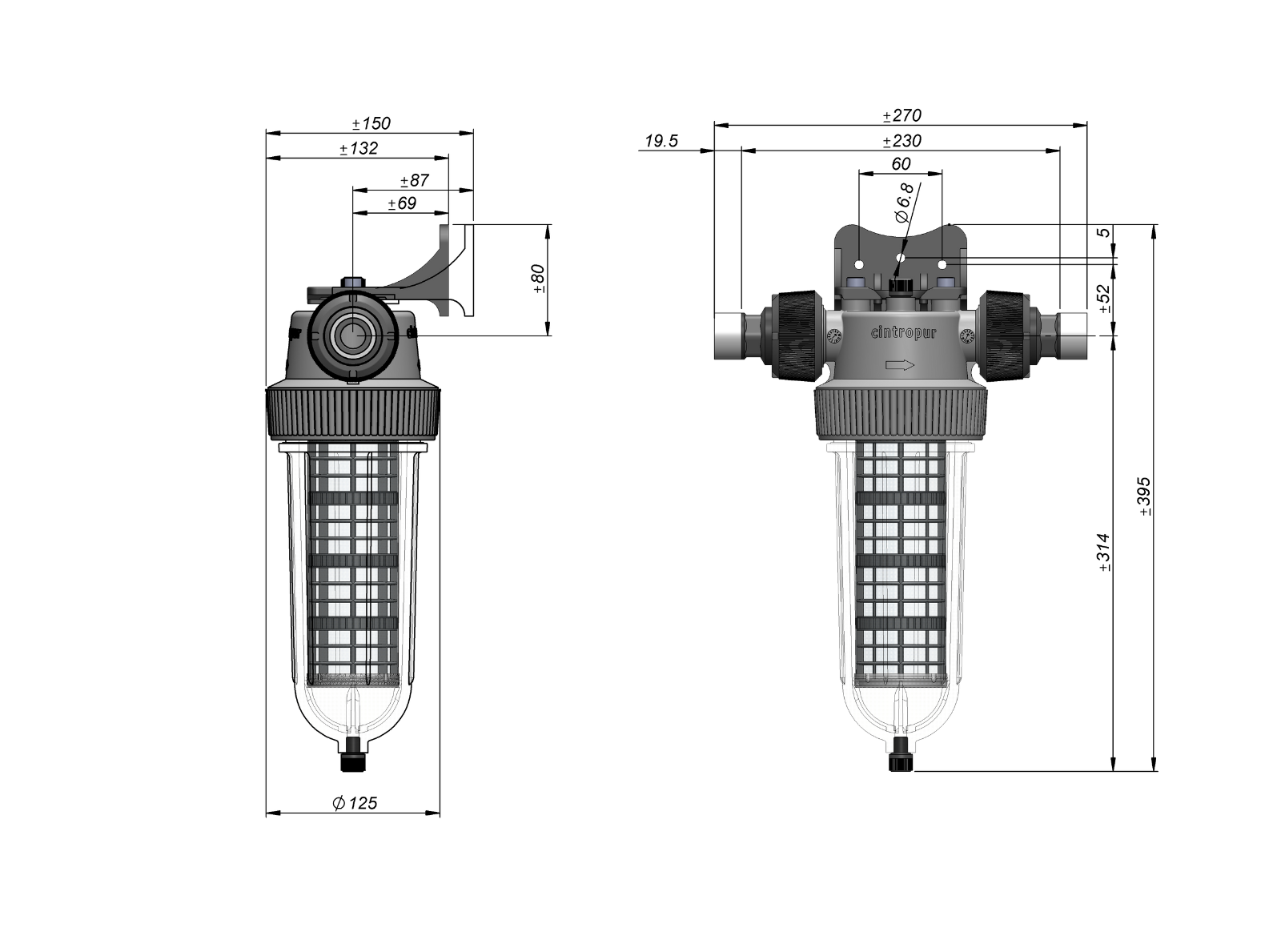 Vattenfilter egen brunn NW25 Duo (Partikel+Kol)