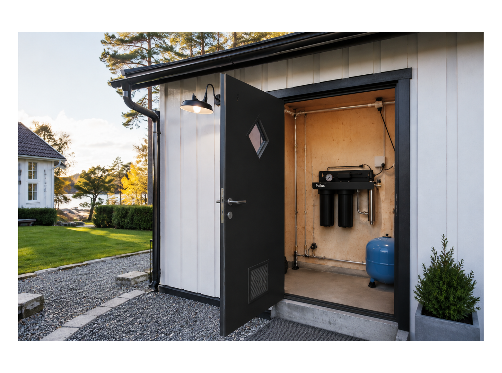 Pallas Home UV — UV-sterilisator med förfiltrering för brunn och regnvatten