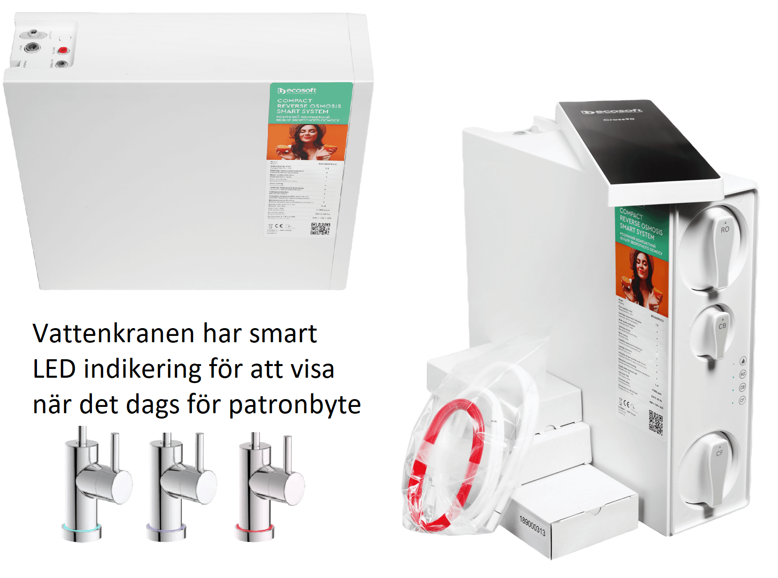 CROSS90 direktflödesfilter för omvänd osmos