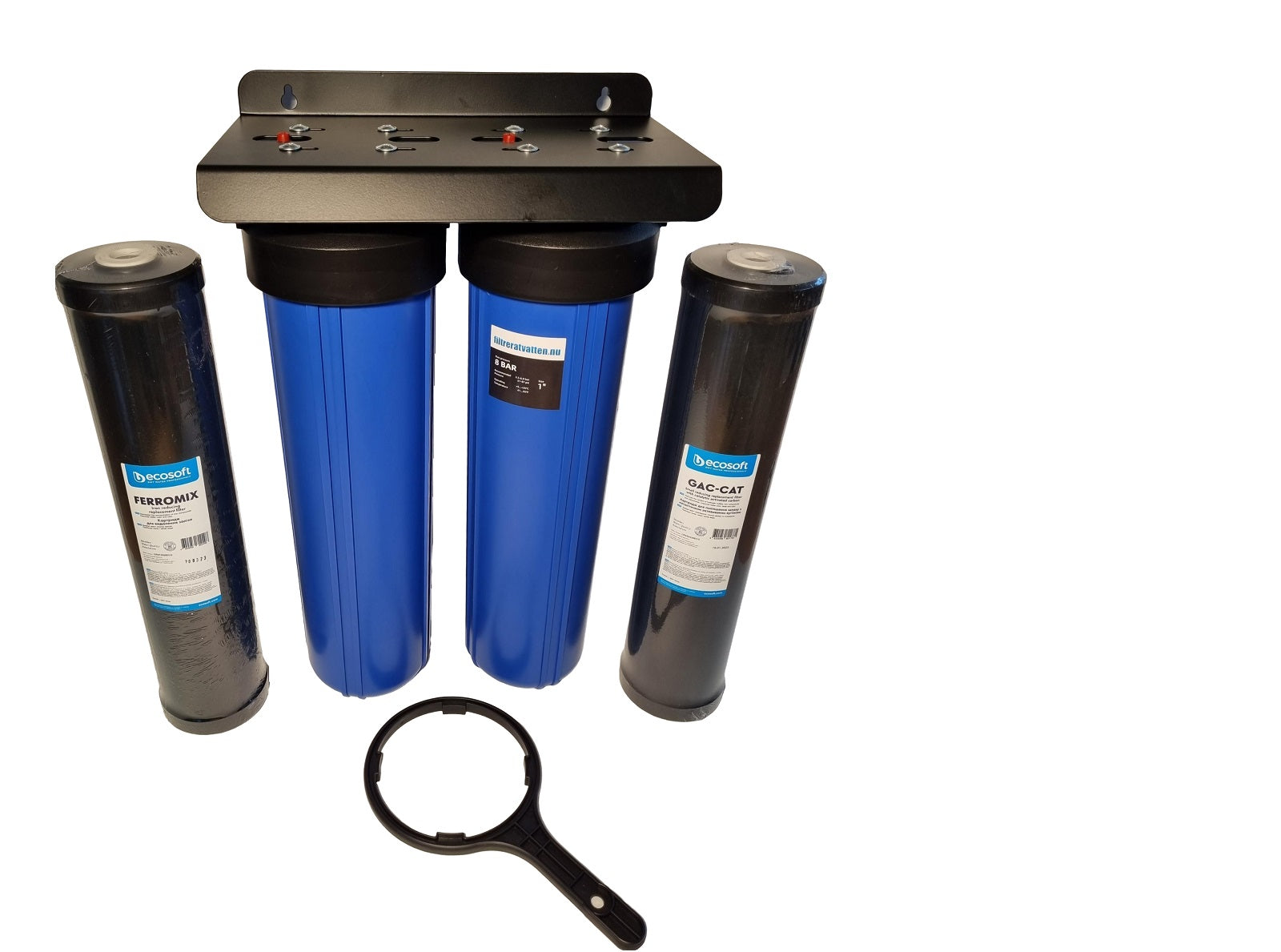 Vattenfilter mot järn och svavelväte