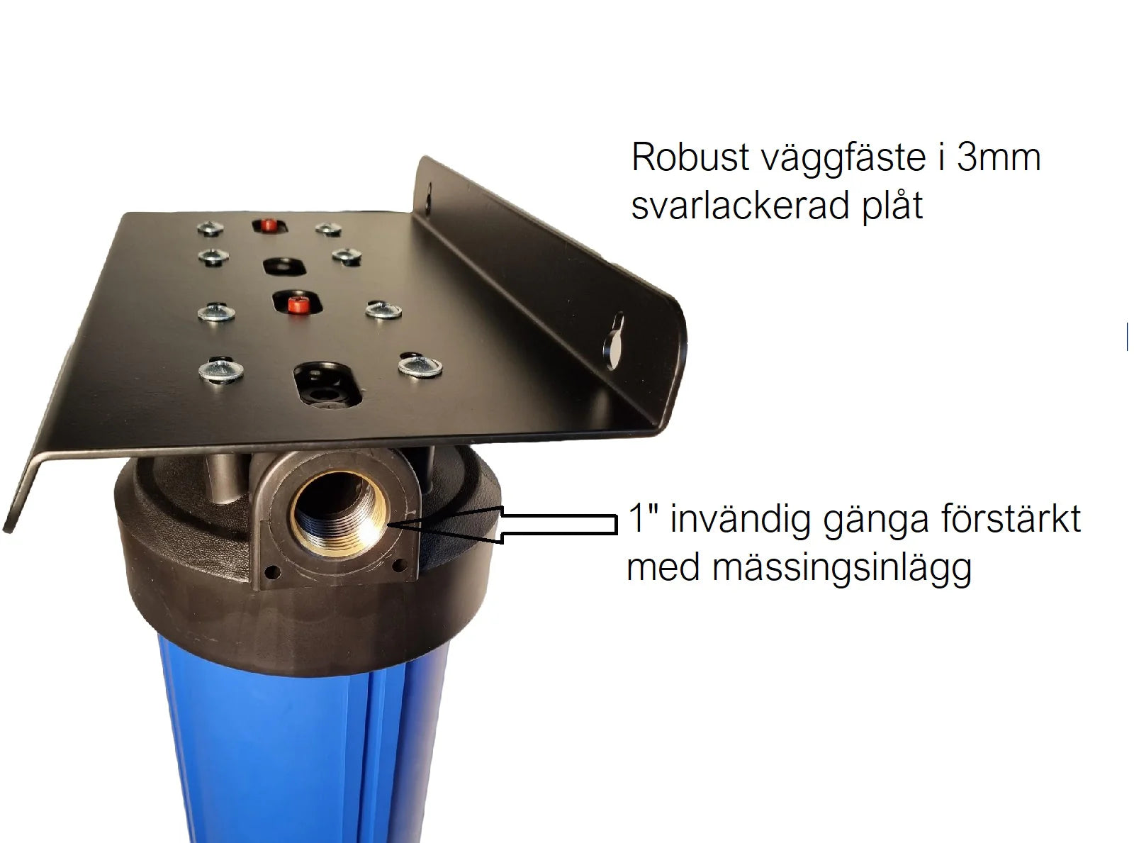 Vattenfilter egen brunn 20" Duo mot Svavelväte (rutten ägg doft) & sediment