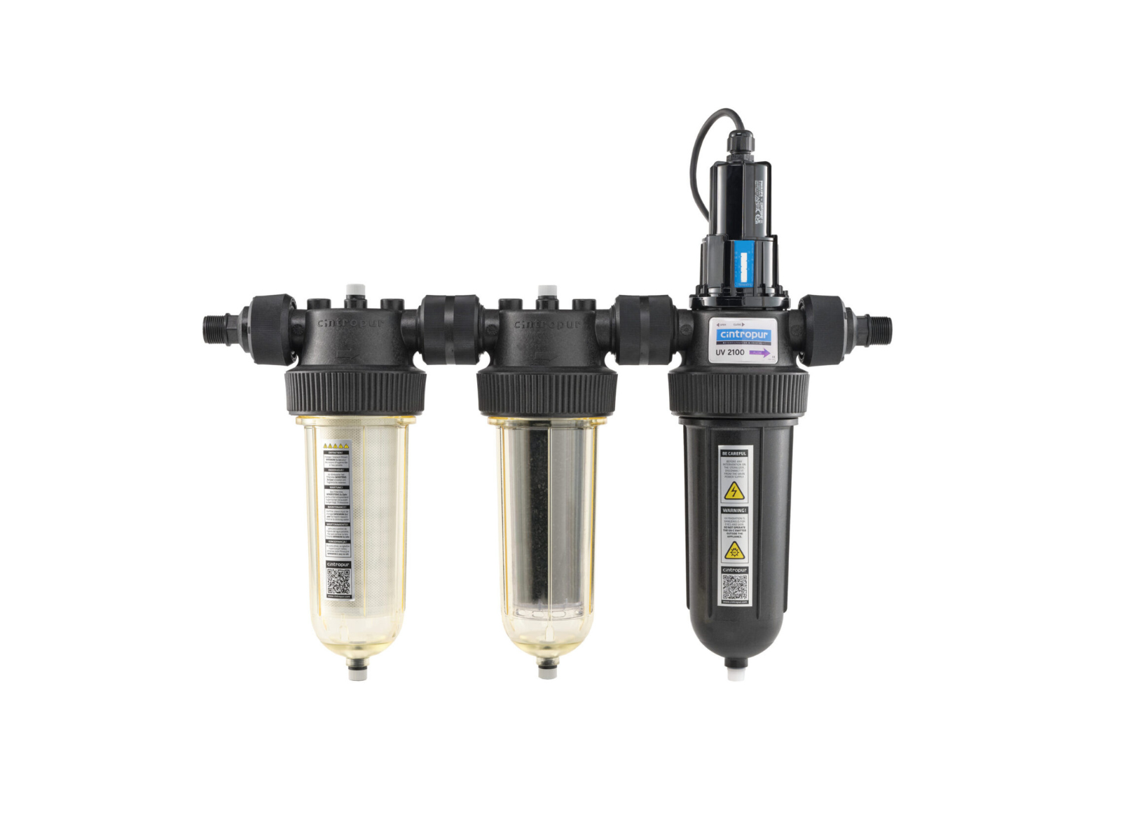 Vattenfilter egen brunn NW25 Trio UV 25W (Partikel+Kol+UV)