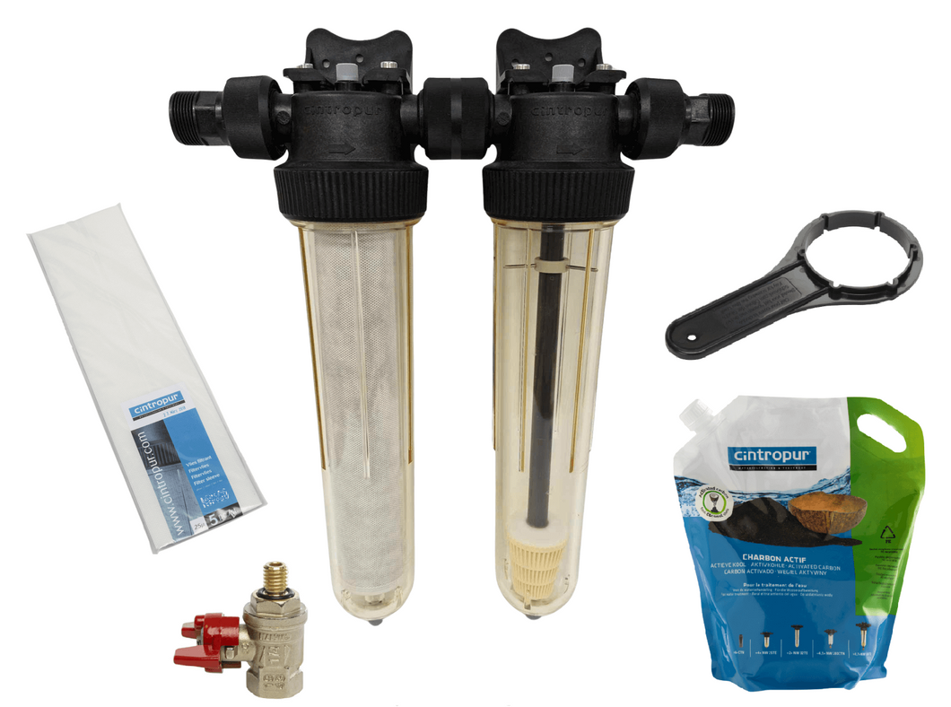 Vattenfilter egen brunn NW32 Duo (Partikel+Kol)