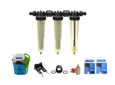 Vattenfilter egen brunn NW32 Trio (2xPartikel+Kol)