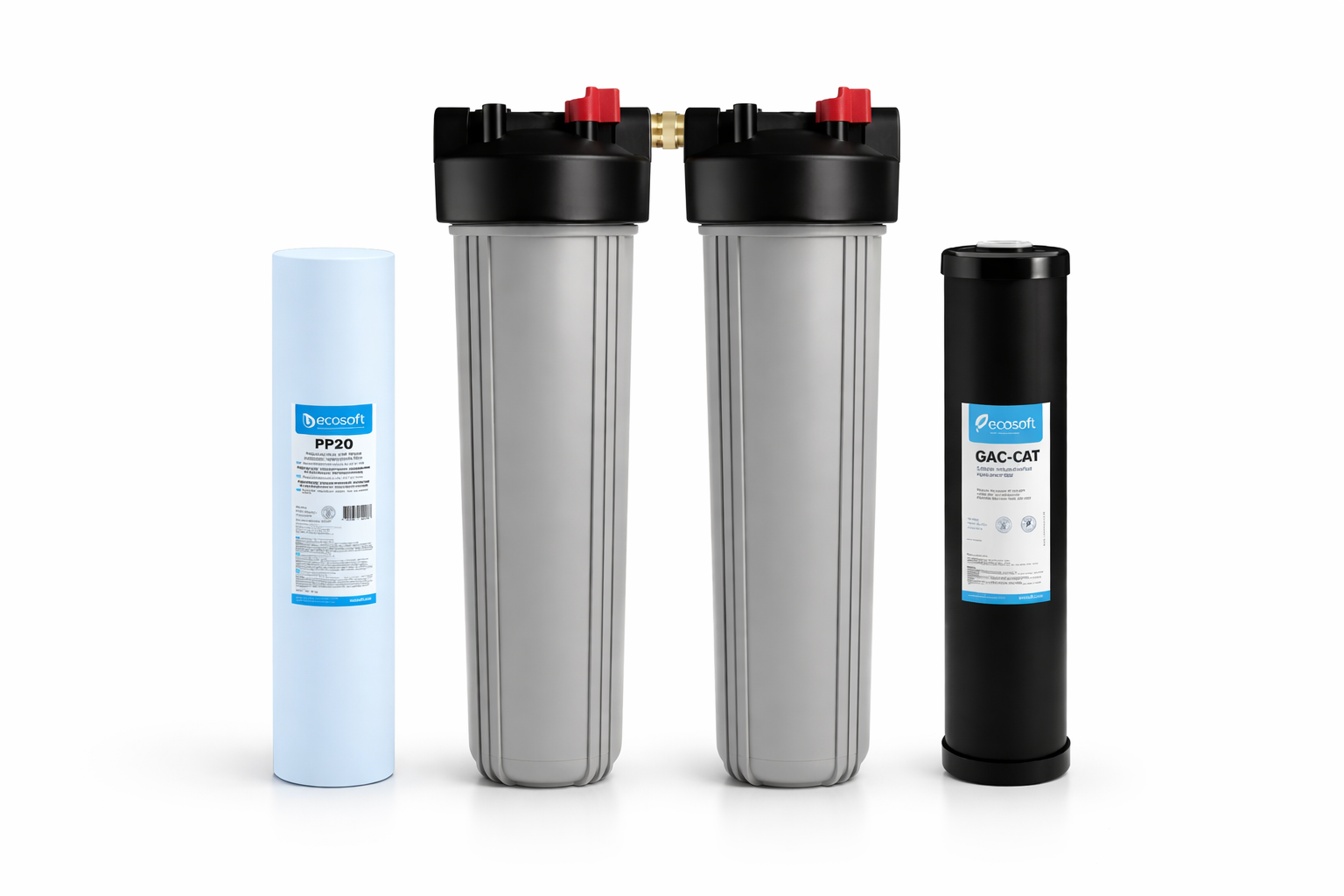 Vattenfilter Big blue Duo - Renar mot sediment & svavelväte