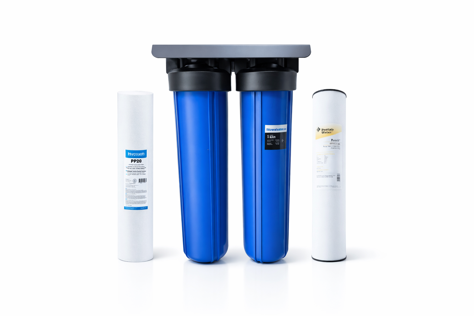 Vattenfilter Big blue Duo - Renar mot sediment & järn 3mg/l