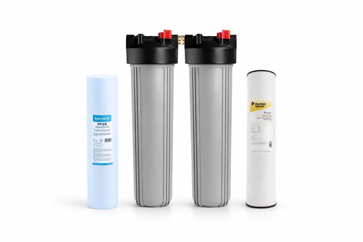 Vattenfilter Big blue Duo - Renar mot sediment & järn 3mg/l