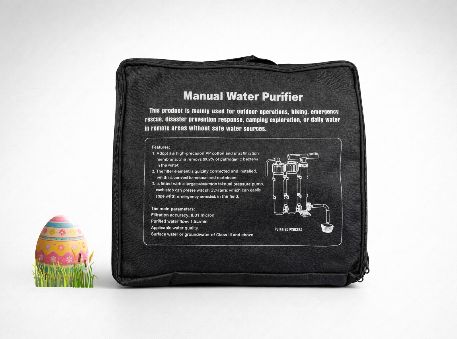 Portabelt vattenfilter för utflykt och hiking - Water purifier