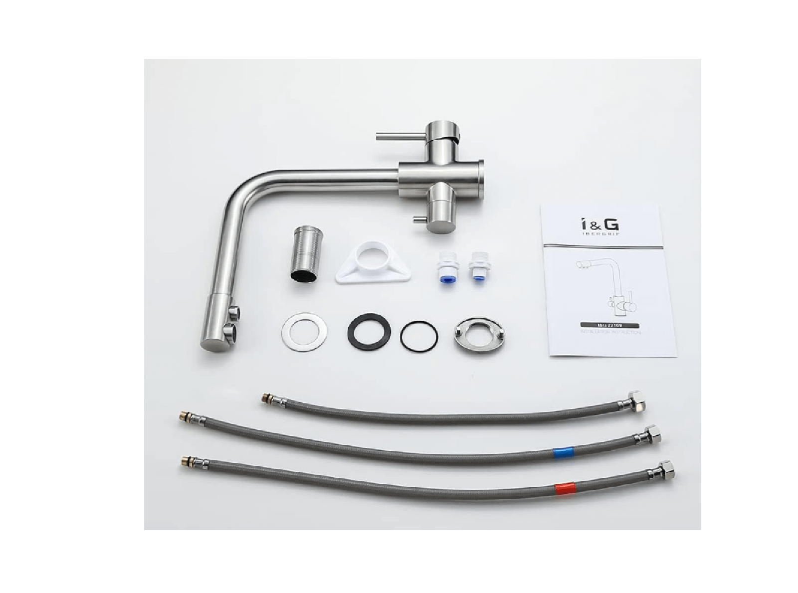 3-vägs kökskran till omvänt osmos filter under diskbänken