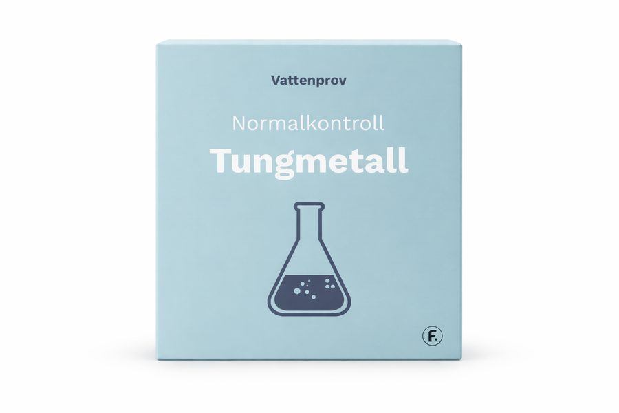 Vattenprov normalkontroll Tungmetall (kartonganalys)