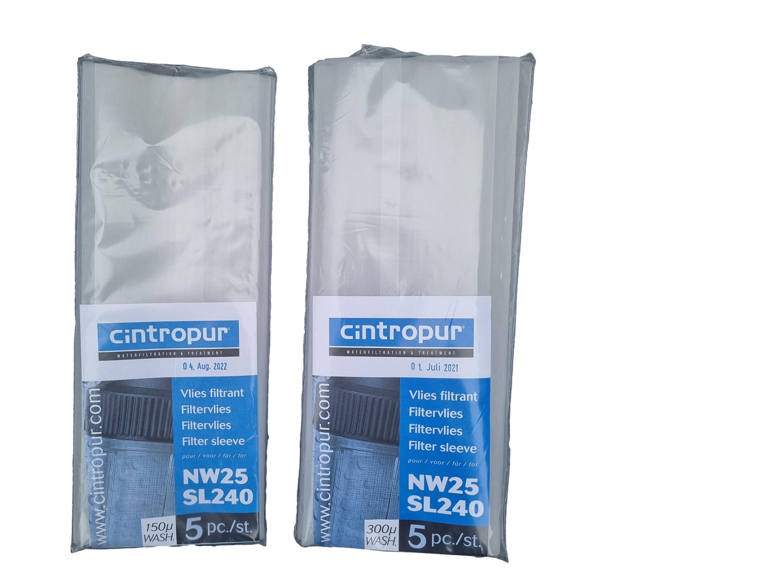 Filterdukar refill 5-pack NW25/SL240 återanvändbara i nylon