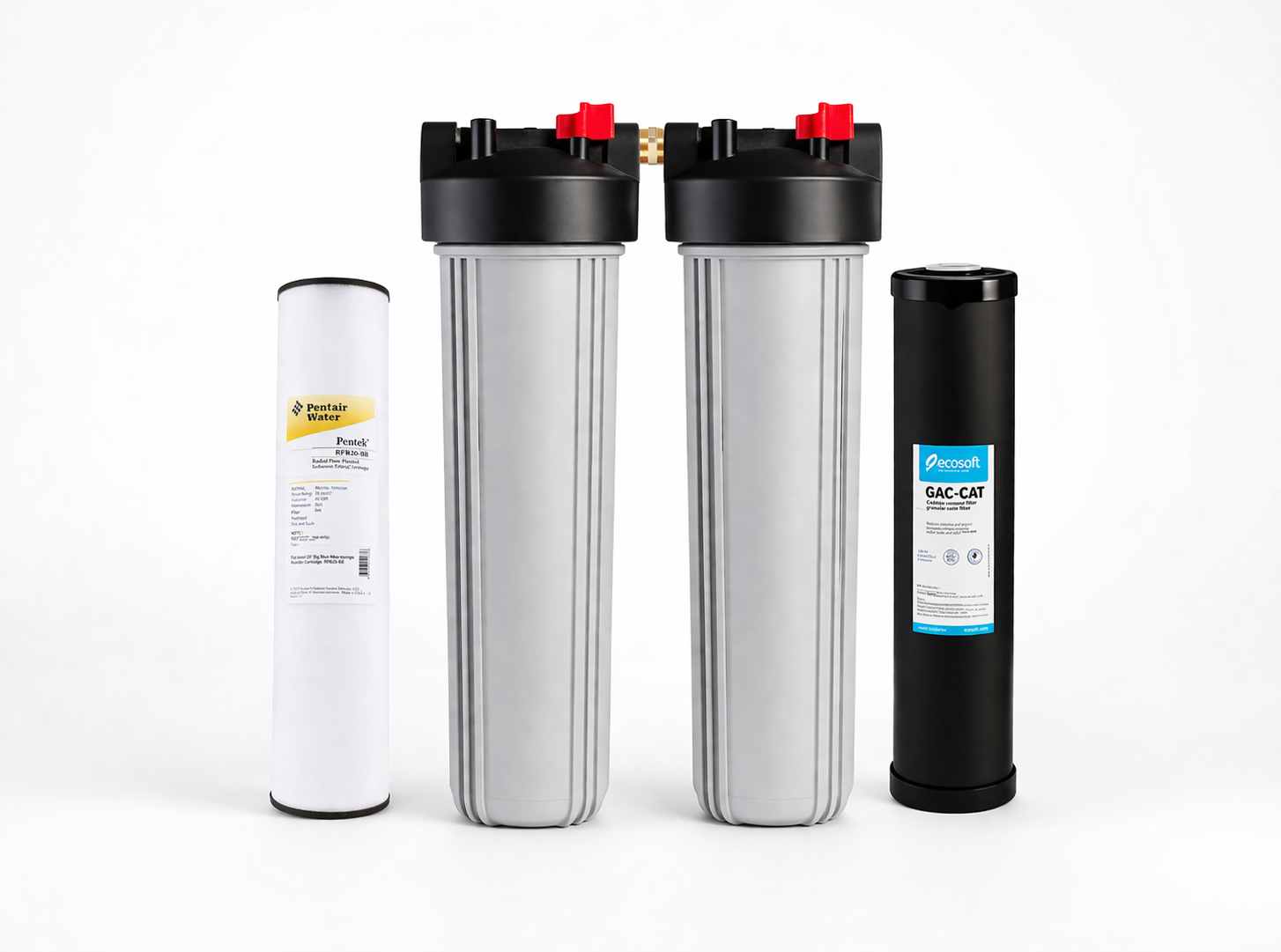 Vattenfilter Big blue Duo - Renar mot svavelväte & järn 3mg/l