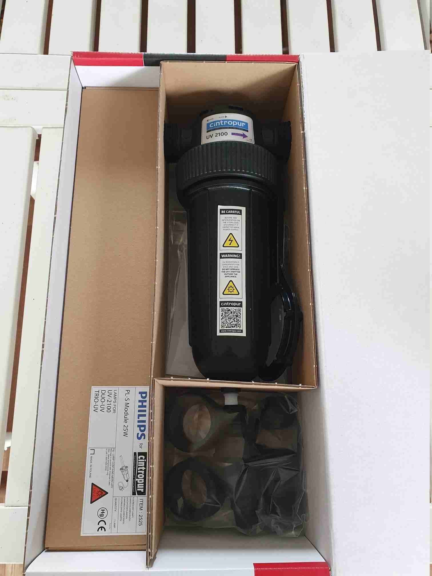 UV2100 öppnad kartong Vattenfilter egen brunn